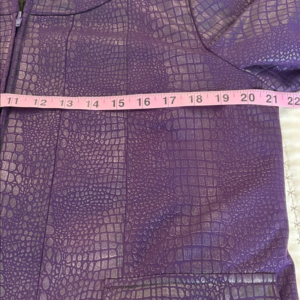 Purple Textured Women's Blazer - Picture 10 of 11